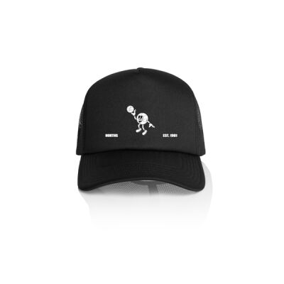 Hoops Man Trucker Cap | Black Thumbnail